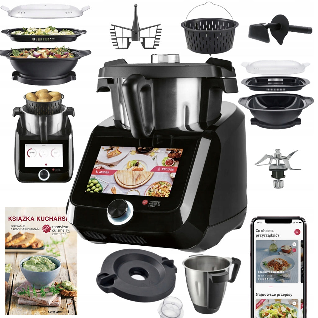 MONSIEUR CUISINE ROBOT KUCHENNY LIDLOMIX CZARNY SMART C1 Wi-Fi 2026 PL