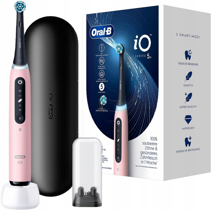 OdkryjOral B Szczoteczka elektryczna do zębów Oral-B iO Series 5 Pink Różowa + etui(Szczoteczka elektryczna do zębów Oral-B iO Series 5 Pink Różowa + etui')