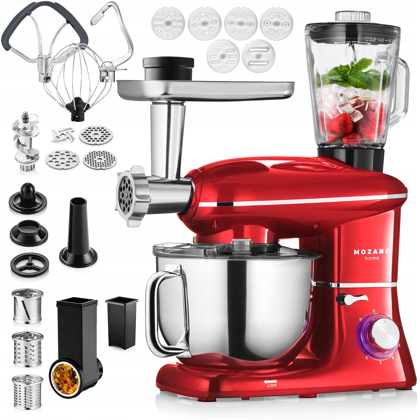 ROBOT KUCHENNY PLANETARNY MIKSER BLENDER 6w1 MISA 6,2L MOCNY ZESTAW(ROBOT KUCHENNY PLANETARNY MIKSER BLENDER 6w1 MISA 6)