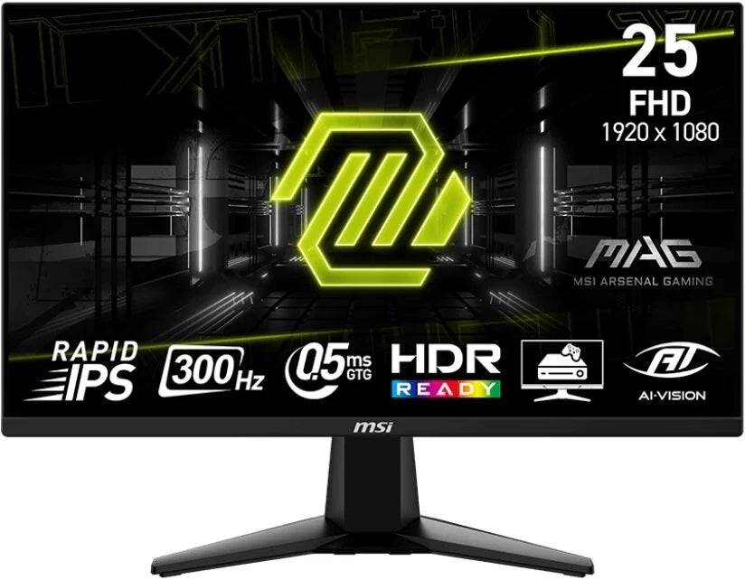 MSI Monitor MSI Mag 255XF 24.5 1920x1080px IPS 300Hz 0.5 ms
