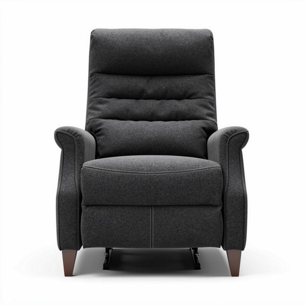 Fotel relaksacyjny z tkaniny w salonie z funkcją rozkładania - 85 x 80 x 100cm