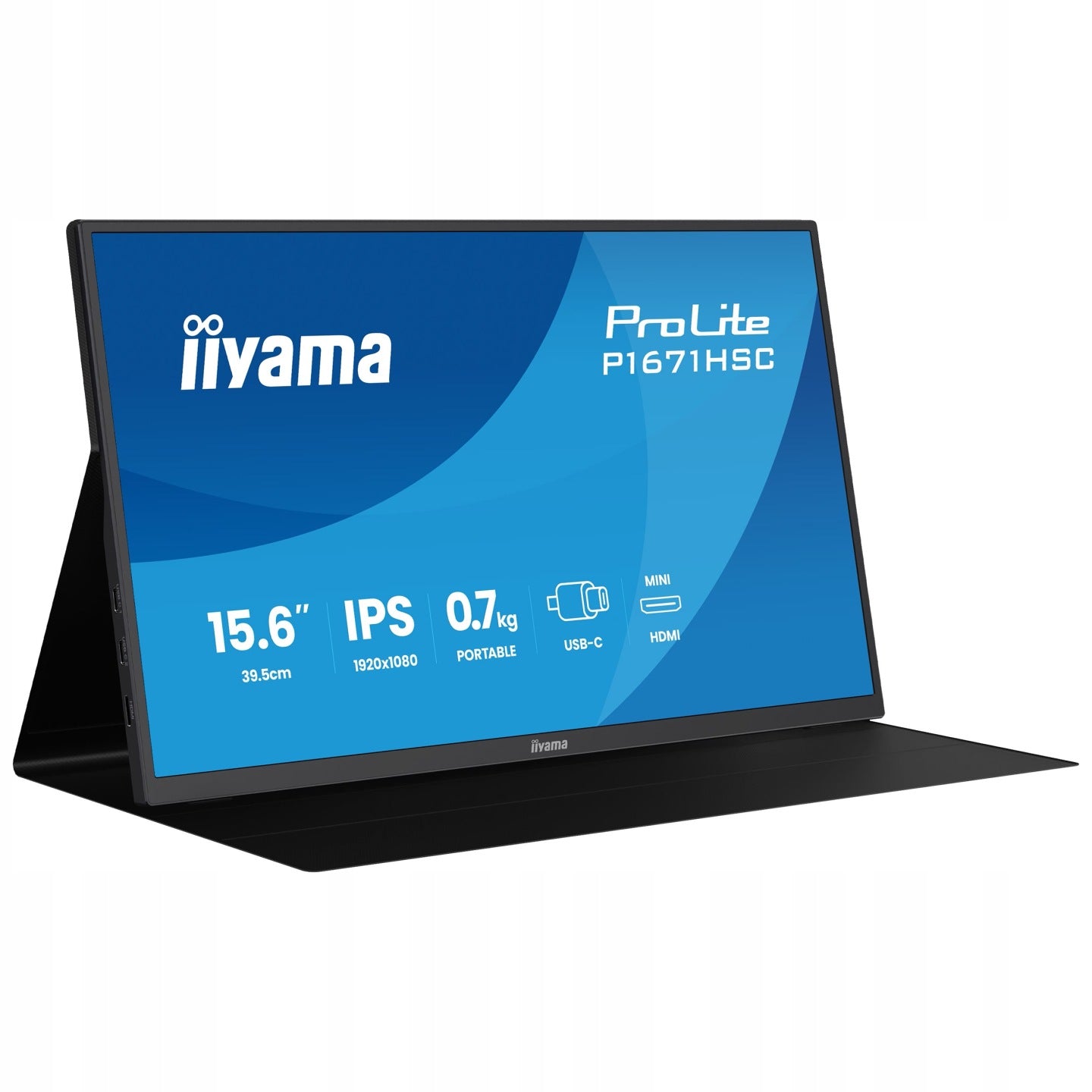 iiyama Monitor przenośny 15.6 iiyama ProLite P1671HSC-B1 FHD IPS LED 60Hz USB-C