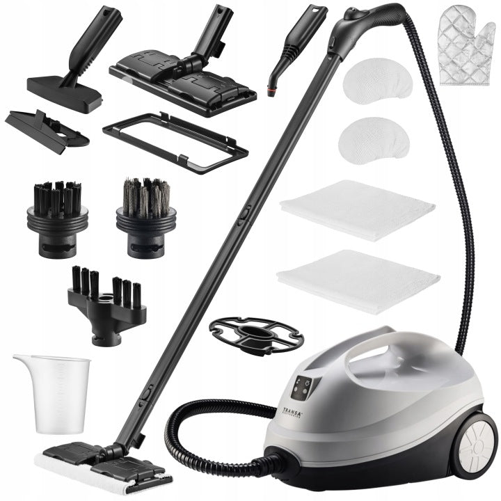 Transa Electronics MOP PAROWY WIELOFUNKCYJNY Myjka parowa CZYŚCIK SteamClean 4 bar 2000W