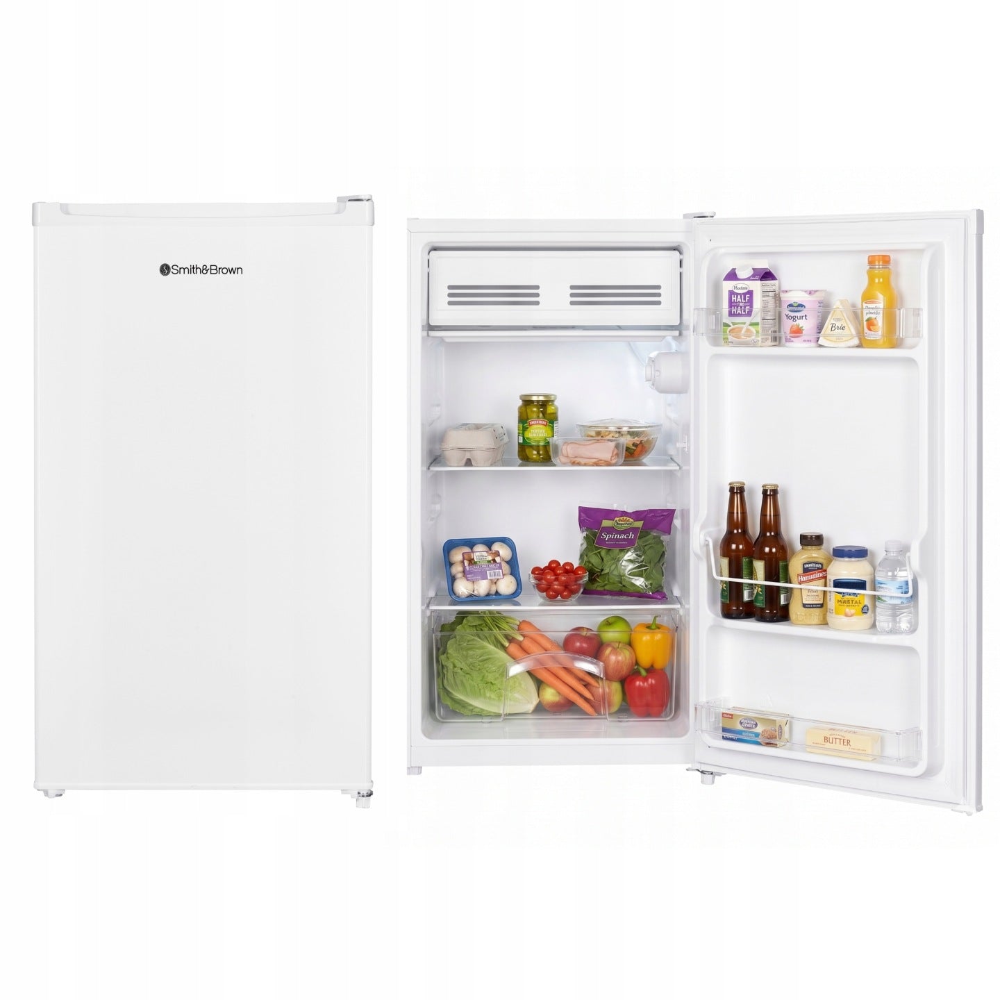 Mała lodówka podblatowa hotelowa 85cm 90L SmithBrown SFTTF-411-WE3 biała(Mała lodówka podblatowa hotelowa 85cm 90L SmithBrown SFTTF-411-WE3 biała)