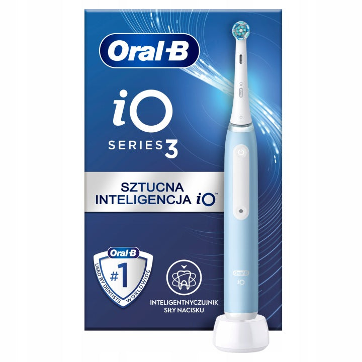 OdkryjOral B Szczoteczka magnetyczna Oral-B Pro iO3 Ice Blue