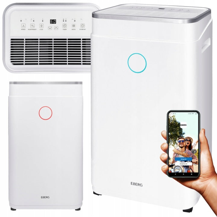 EBERG Osuszacz powietrza EBERG AZARI pochłaniacz 20l/24h +WiFi +TIMER +higrostat(200 W'/12 l/24 h'/Osuszacz powietrza EBERG AZARI pochłaniacz 20l/24h +WiFi +TIMER +higrostat')